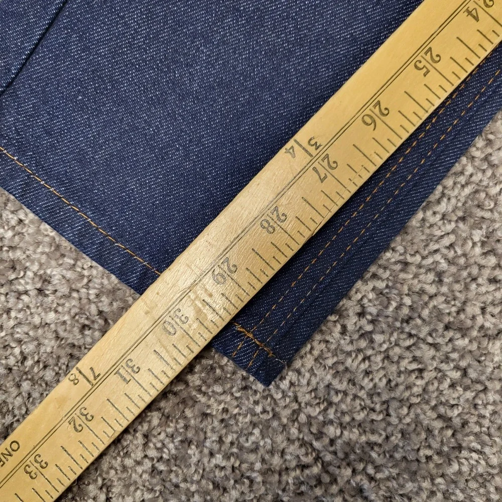 Mott & Bow Ludlow Boyfriend Jeans Womens 29x30 Fits 33x30 Dark Indigo Resin Wash